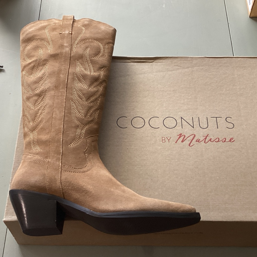 Coconuts by Matisse Camel Embroidered Boots